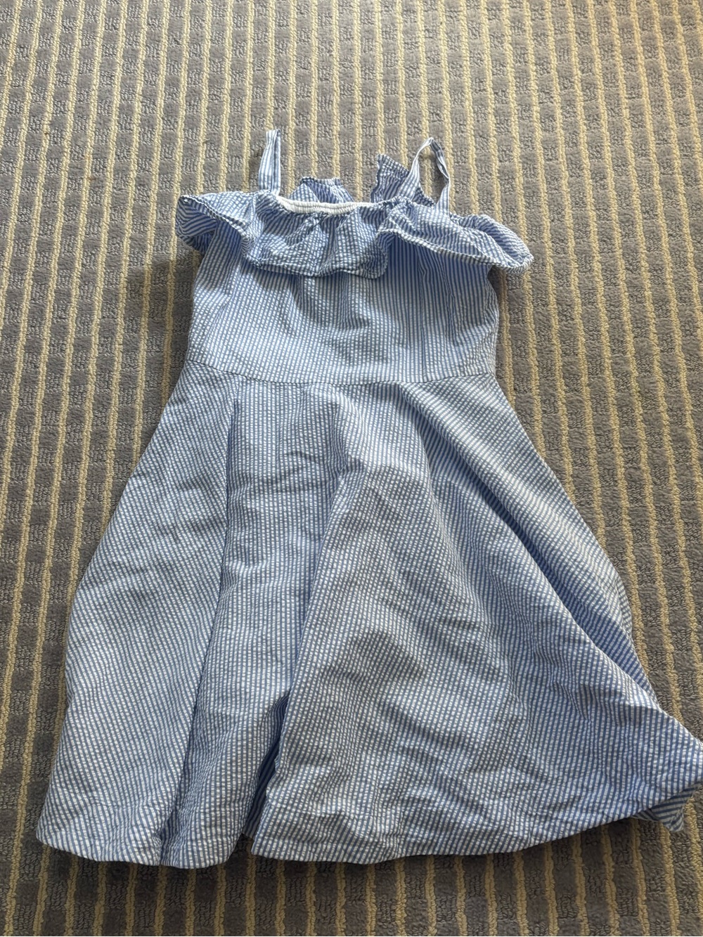 Polo by Ralph Lauren Light Blue Striped Sundress